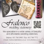 Business 15 image FRALENCO CARDS/ LASER Wedding Stationery in Roodepoort GP