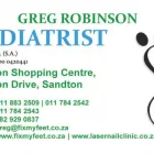 Business 1 image GREG ROBINSON PODIATRIST Podiatrists (private) in Johannesburg GP