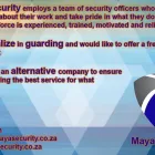 Maatskappy 1 beeld MAYA SECURITY retail and residential sectors in Johannesburg GP